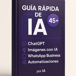 E-Book No es Tarde para la IA – Guía Rápida para Mayores de 45 años(3 E-books) + E-book Cómo generar 1000USD usando la IA (de Regalo)!
