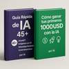 E-Book No es Tarde para la IA – Guía Rápida para Mayores de 45 años(3 E-books) + E-book Cómo generar 1000USD usando la IA (de Regalo)!